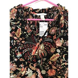 Floral long sleeved H&M dress 10/M *new with tags*